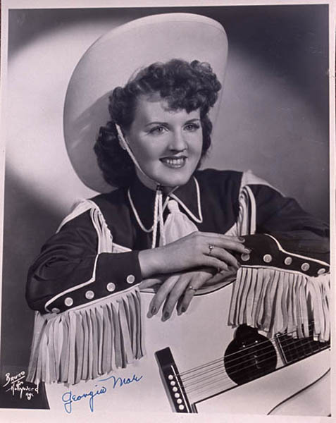 Georgia Mae Harp promotional photo by Bruno of Hollywood, Musician and singer, 2004; Georgia Mae Harp (b. 1921); S. Carver, Massachusetts;